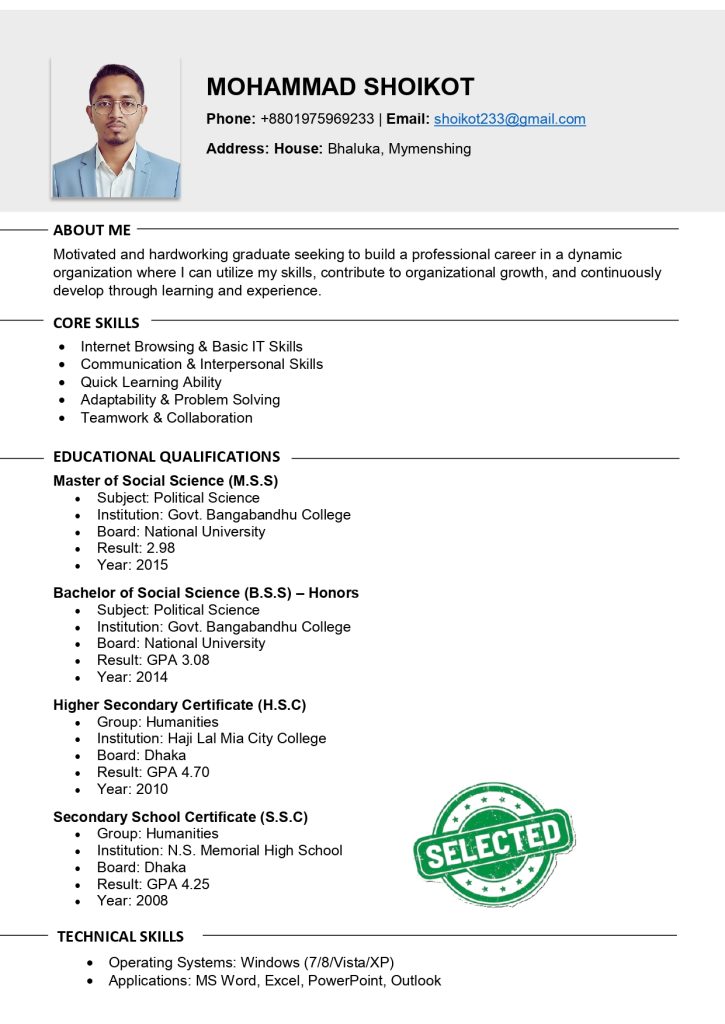 Freasher cv templete 2 page 3