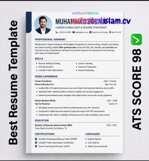 Professional ATS-Friendly Experience CV Template (4)